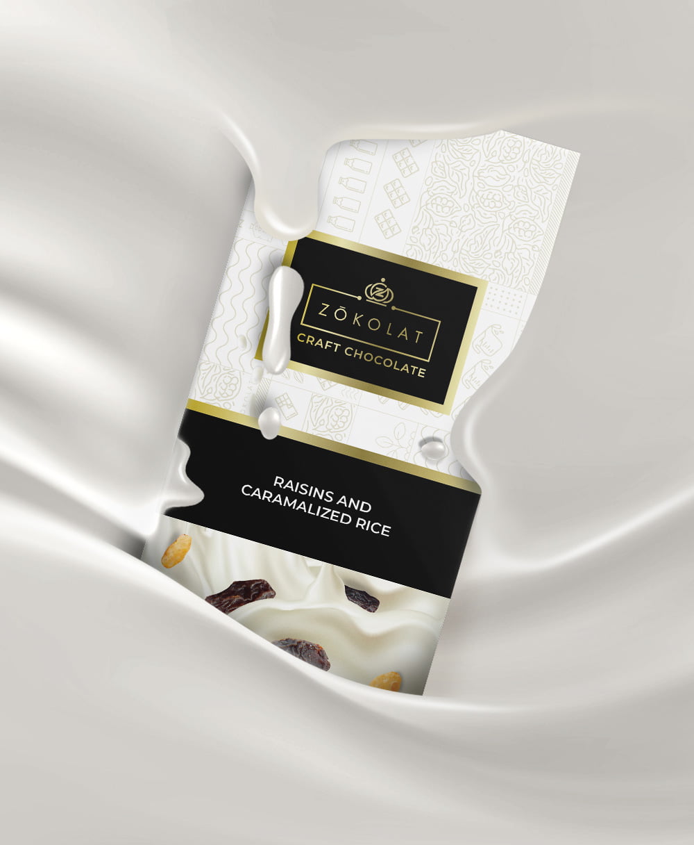 34% White Chocolate with Raisins and Rice Crispies - Image 2