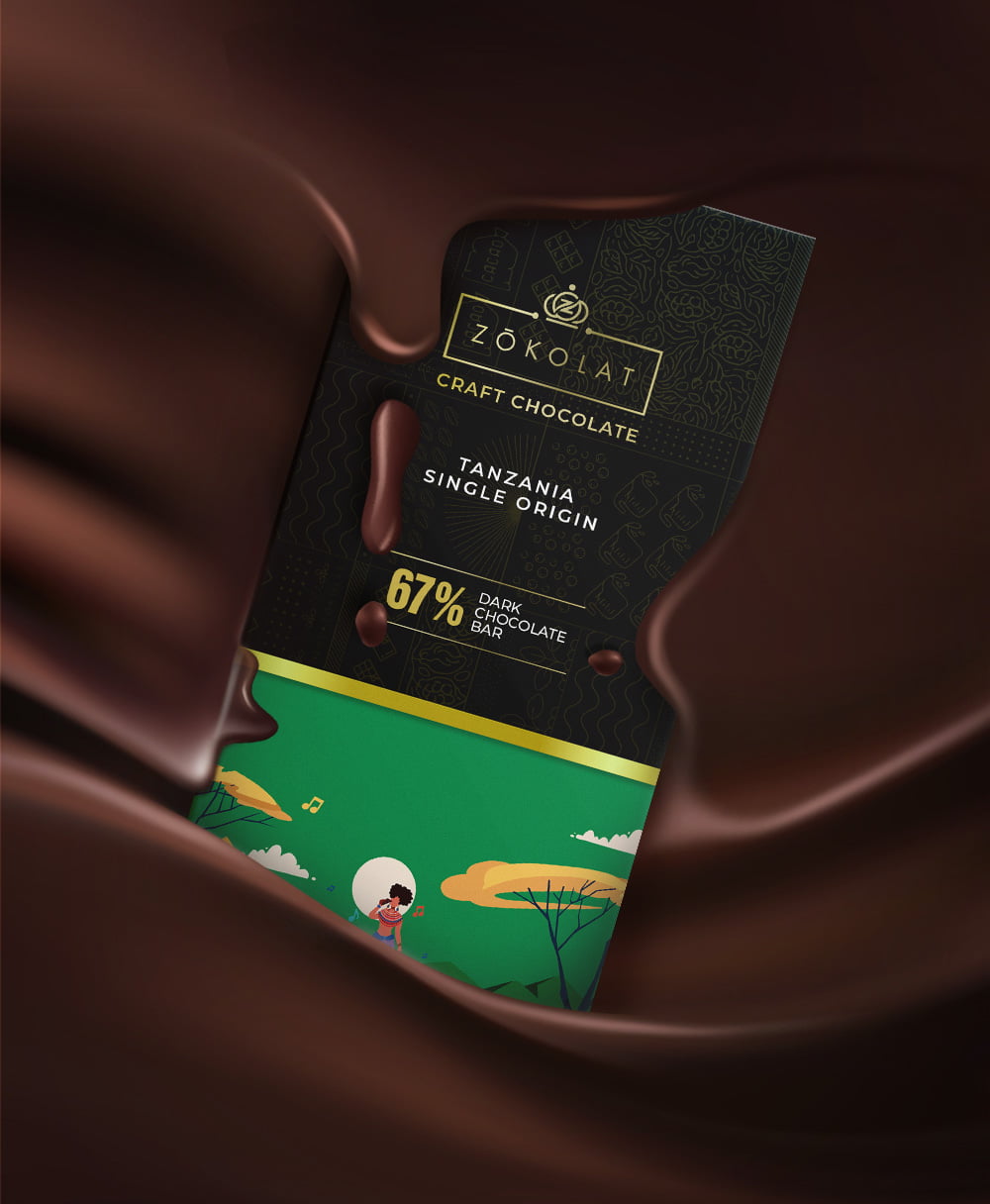67% Tanzania Single Origin Dark Chocolate - Image 2