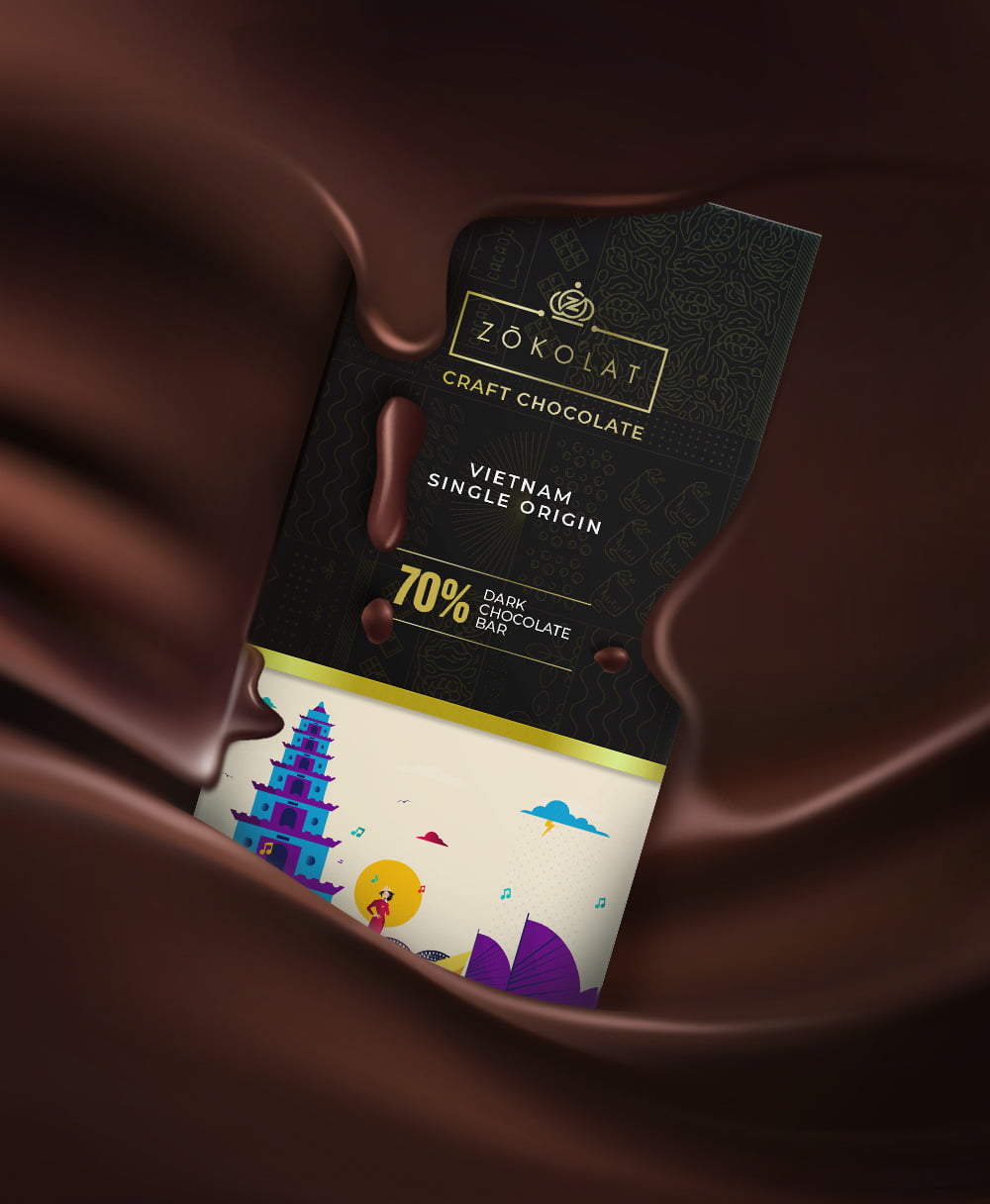 70% Vietnam Single Origin Dark Chocolate - Image 2